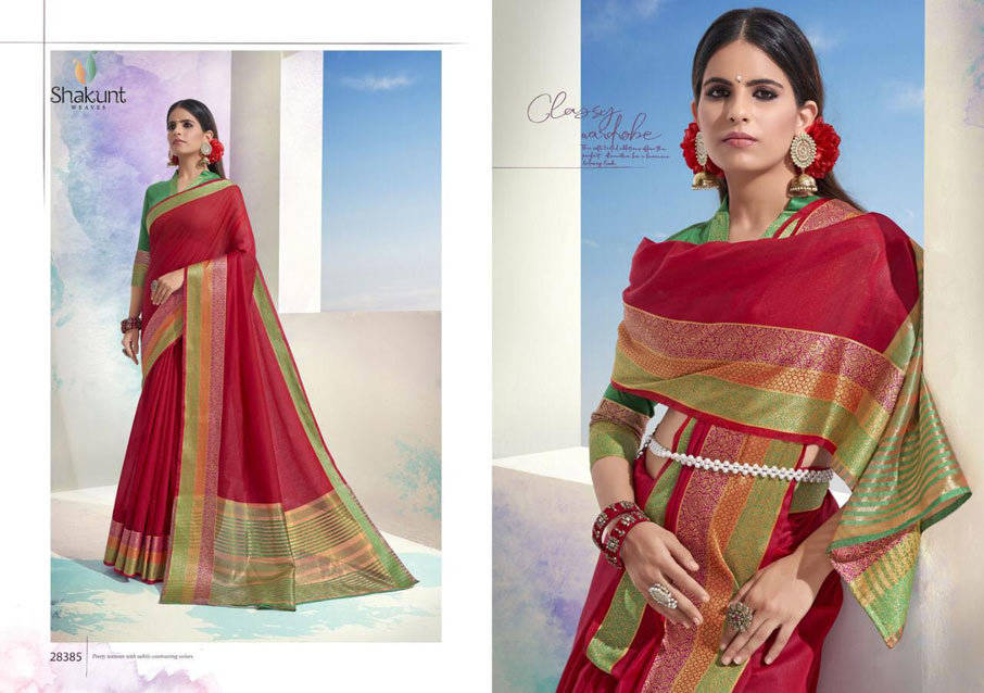 Breathable Lotus Silk 2nd Edition Designer Saree Catalog Set