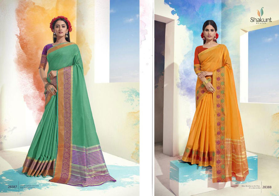 Breathable Lotus Silk 2nd Edition Designer Saree Catalog Set