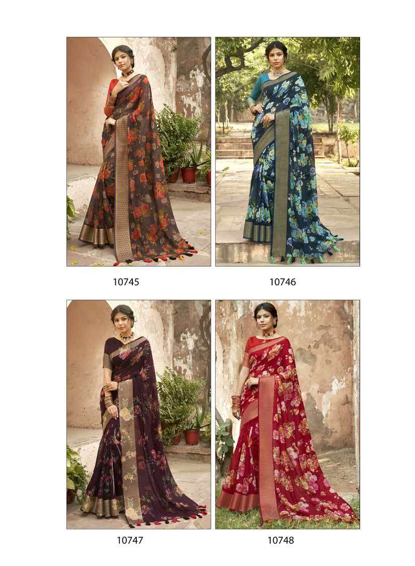 Breathable Lotus Silk 2nd Edition Designer Saree Catalog Set