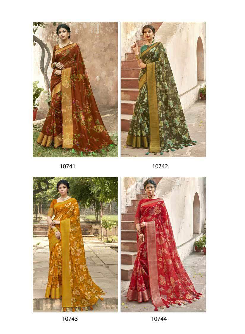 Breathable Lotus Silk 2nd Edition Designer Saree Catalog Set