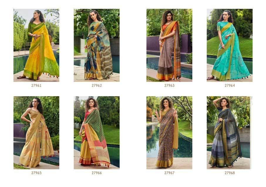 Breathable Lotus Silk 2nd Edition Designer Saree Catalog Set