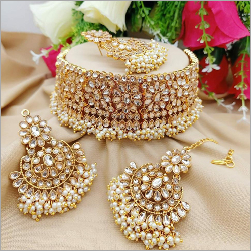 Kundan Colour Full Chek and Choker Set