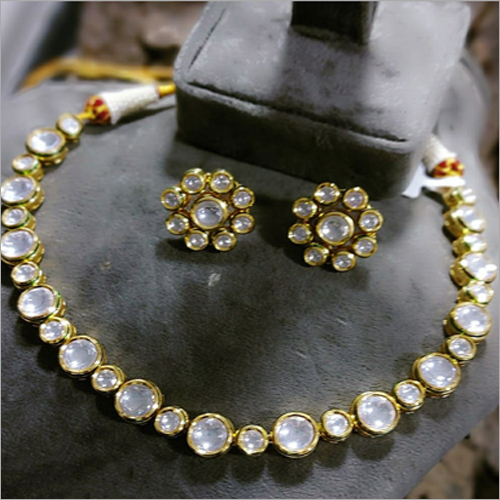 Ladies CZ Necklace Set - Elegant Silver Plated, Brilliantly Crafted with Sparkling Crystals and Adjustable Chain