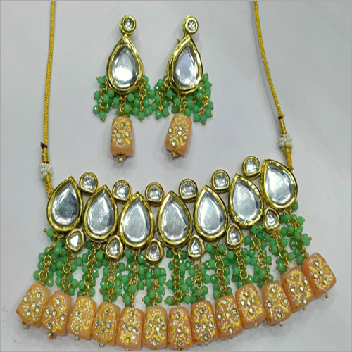 Single Line Kundan Set