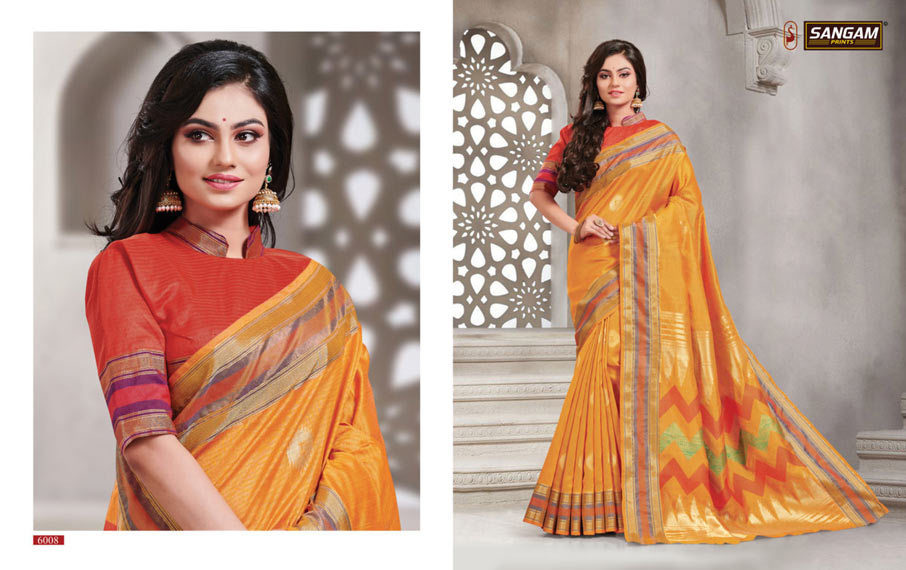 Handloom Sarees - Silk, 5.5 Meters X 45 Inches, Beige | Printed Border, Embroidered Pallu