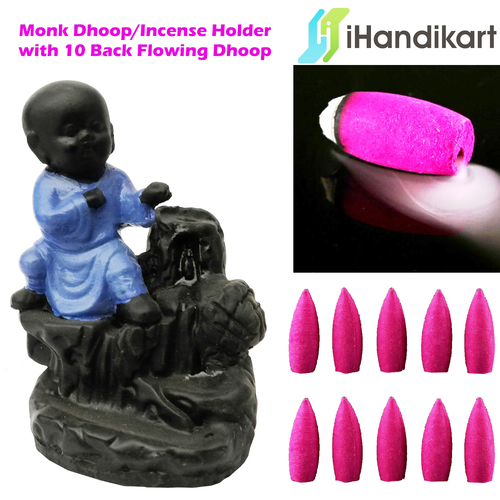 पॉली रेजिन मॉन्क स्मोक फाउंटेन