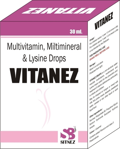Multivitamin Multimineral Drops - 30ml Liquid Drops | Convenient Drops, Essential Vitamins, Improved Health, Lysine Enriched, Mineral Supplement