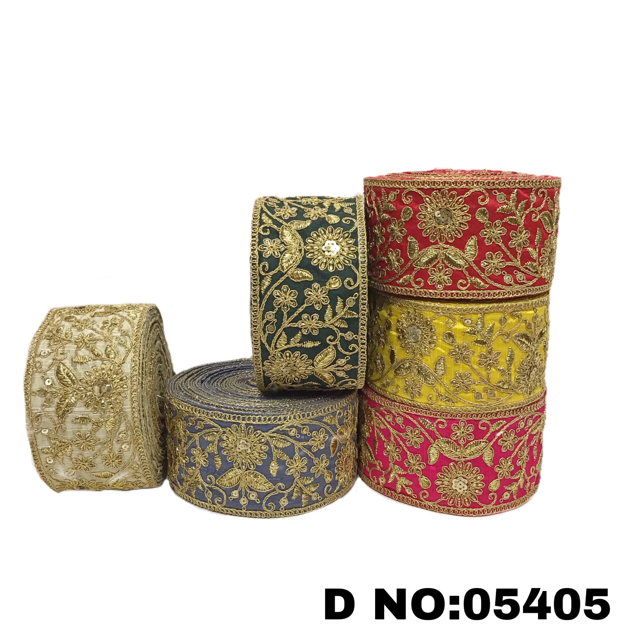 Red Marron Navy Blue Green Gajari Yellow Mustard Malbari Laces