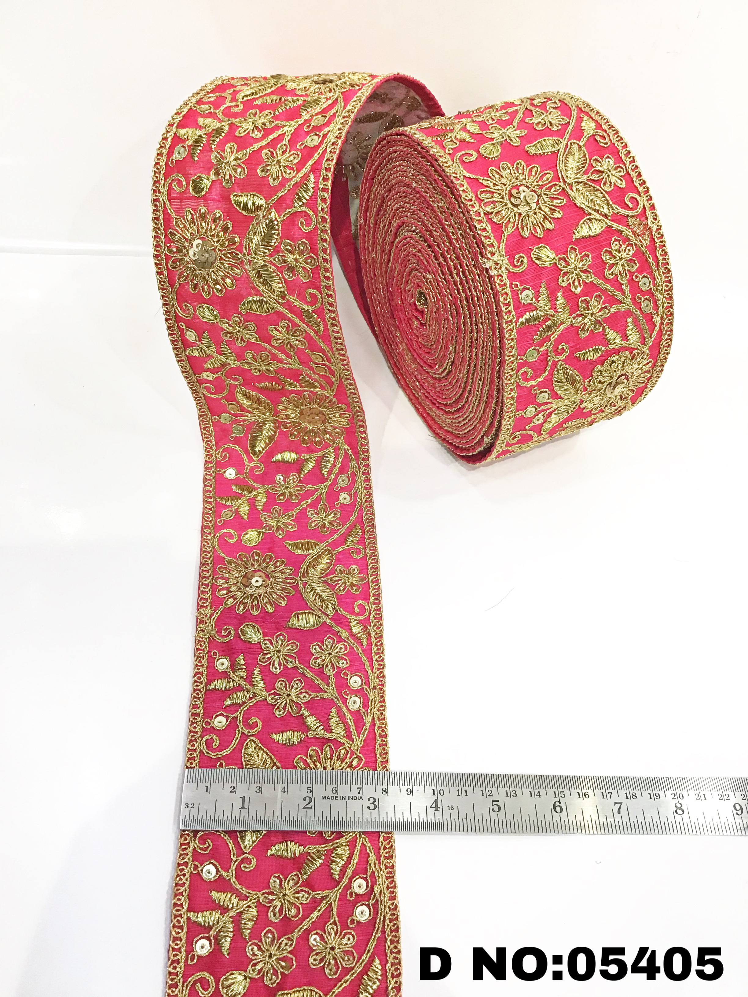 Red Marron Navy Blue Green Gajari Yellow Mustard Malbari Laces