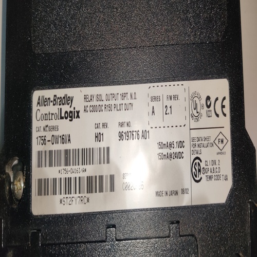 Allen-bradley 1756-0w16i/a Module - 16 Digital Inputs, Rack-mountable Design | Compatible With 1756 Control Systems, Robust Connectivity Options