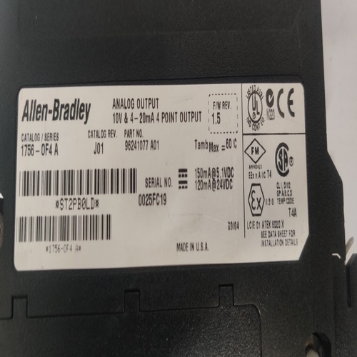 Allen-bradley 1756-0f4 A Analog Output Module