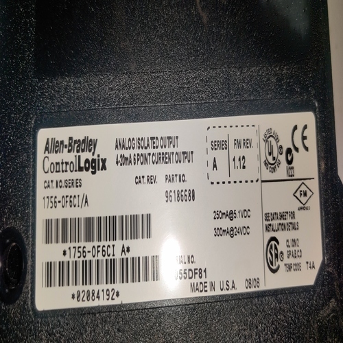 Allen-bradley 1756-0f6ci/a Analog Output Module