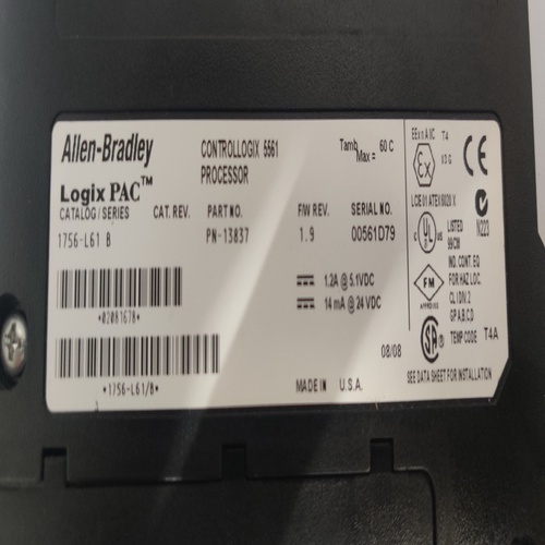 Allen Bradley 1756-l61/b Controllogix Processor Module