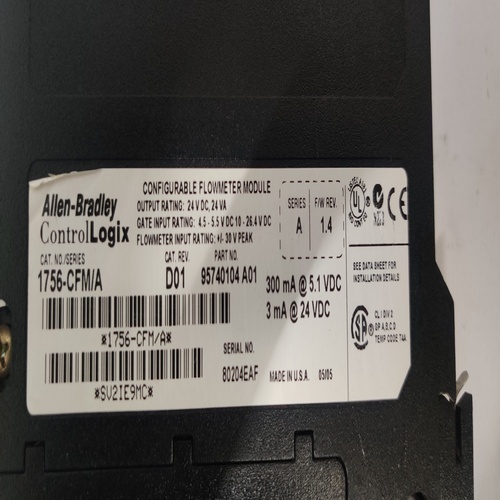 Allen Bradley 1756-cfm/a Configurable Flowmeter Module