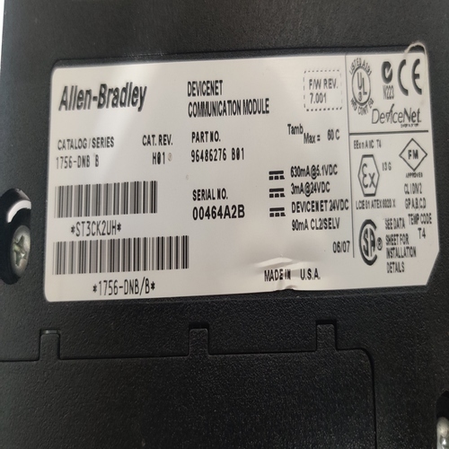 Allen Bradley 1756-dnb/b Devicent Communication Module