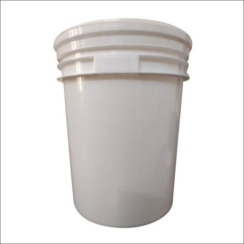 26 Ltr HDPE Lubricant Oil Bucket - HDPE Material, 26L Capacity, White Color , Rigid Hardness with Comfortable Carrying Handles and Strong Leak-Proof Lid
