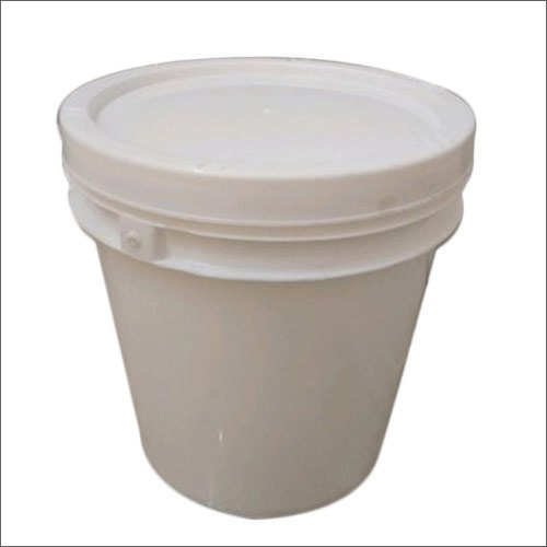 HDPE Paint Bucket - 15 Ltr Size, Rigid White Material | Leakage Proof Design with Strong Handles and Walls