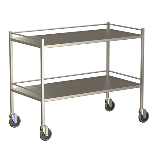 Hospital Instrument Trolley - Durable Metal Design | Multi-Purpose Hospital Use, Commercial Furniture Setup