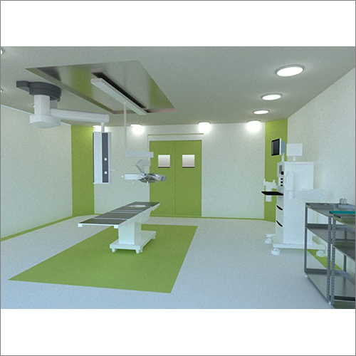 Hospital Modular Operation Theatre - Stainless Steel & PPGI, Customized Size, White Color, 10 Micron Pre Filter, 99.97% Efficiency