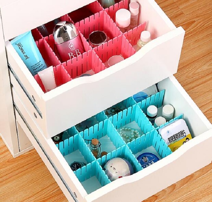 Random Color Hk Drawer Divider 8 Pcs Set (Big)
