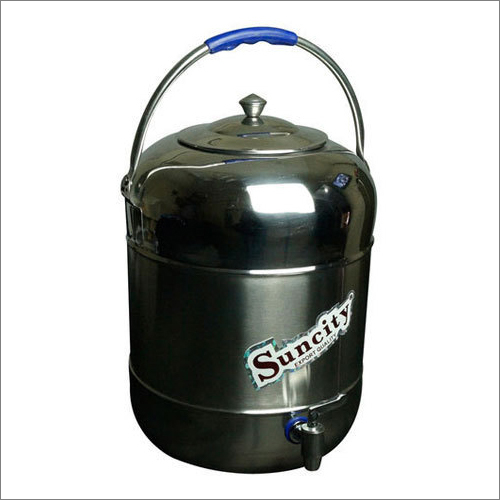 Polished 15 Ltr Stainless Steel Water Pot