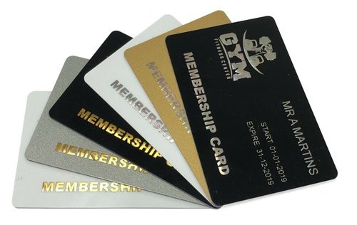 Silver Foiling Cards - Pvc Material, 85x54 Mm Size, Multi Color Finish | Double Sided, Water Resistant, Matt Or Glossy Surface, 0.8 Mm Thickness
