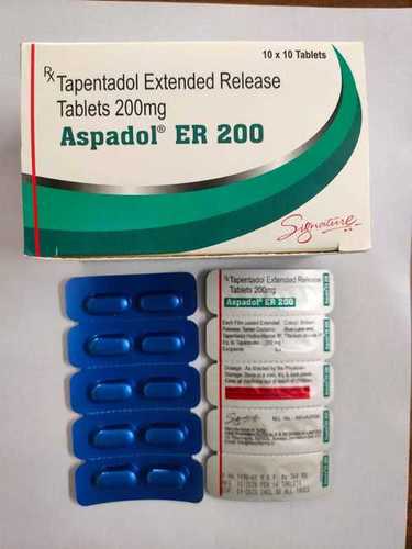 Pain Killer - 200mg Extended-Release Tablet | Tapentadol Active Ingredient, Blister Pack of 10 x 10 for Moderate to Severe Pain Relief