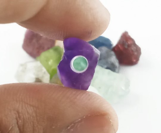 Round Raw Birthstone Drill Hole Beads - 3 Mm Gemstone With Drill Loose Gemstone Making Necklace Pendant