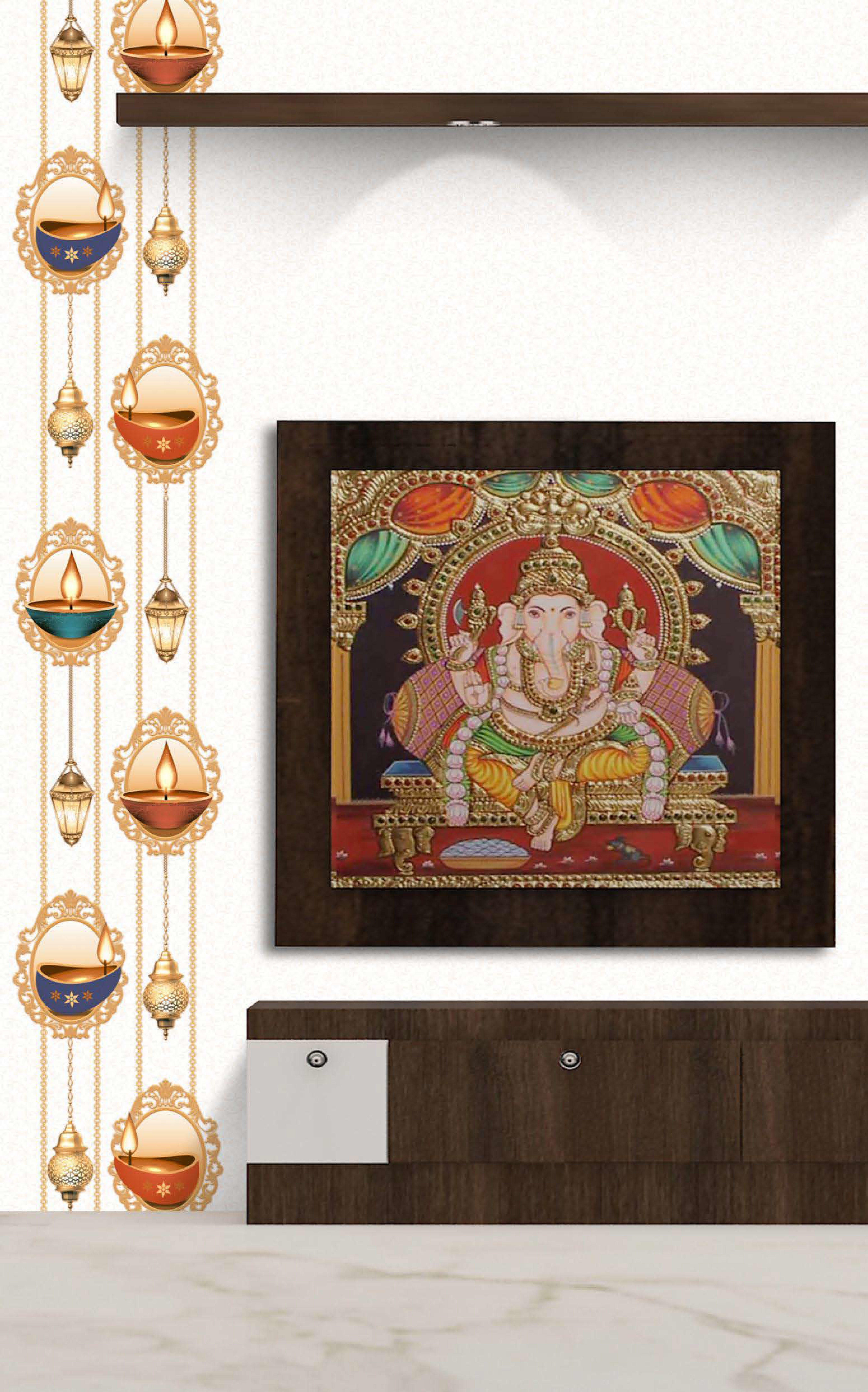 Multi Color Pooja Concept