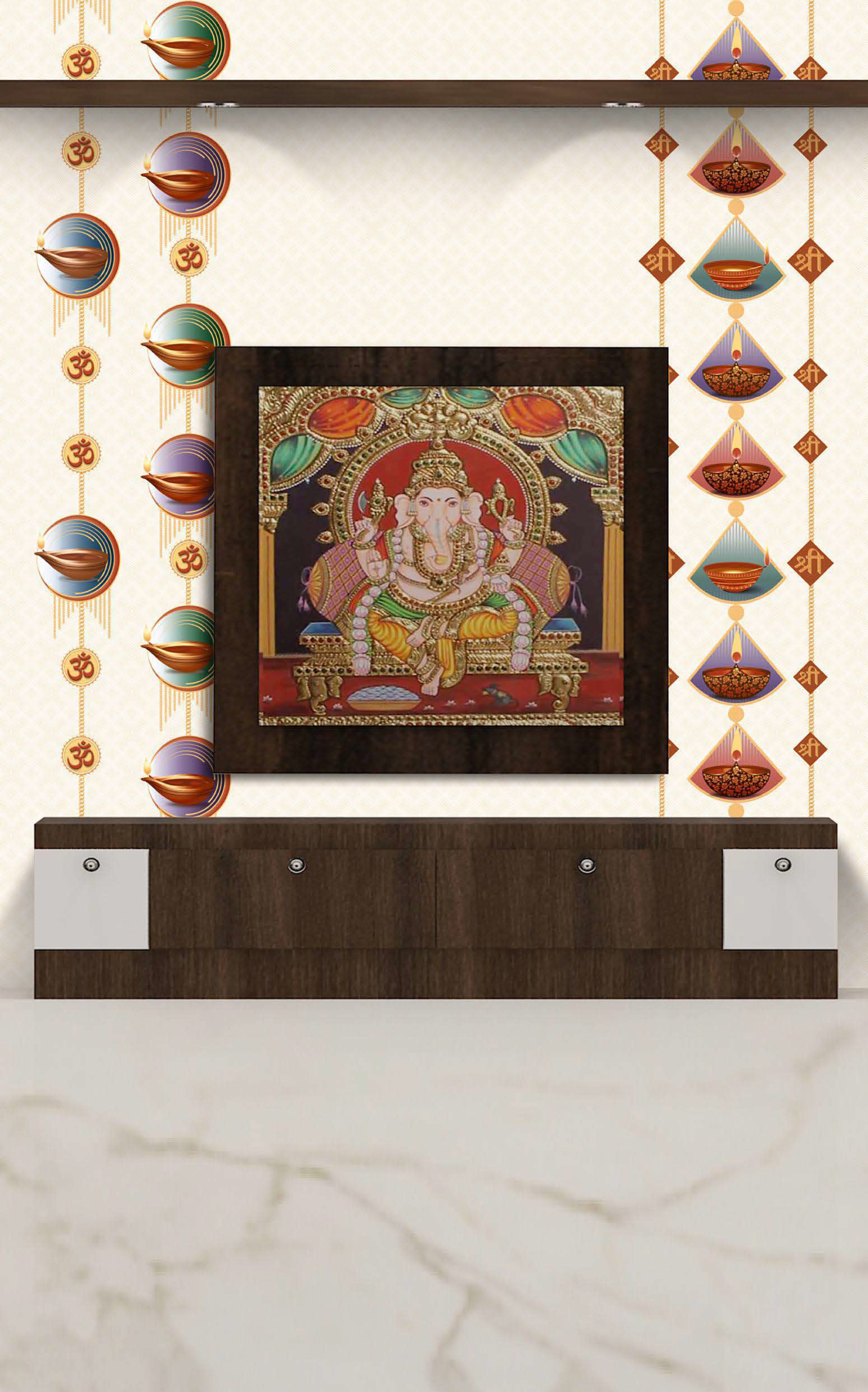 Multi Color Pooja Concept