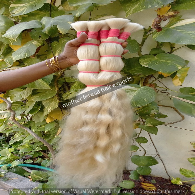 Bleached Bulk Human Hair - 100g, Silky Straight Style | Remy Hair, Custom Sizes Available, Natural Brown, Black, Blonde, Light Brown, Light Black