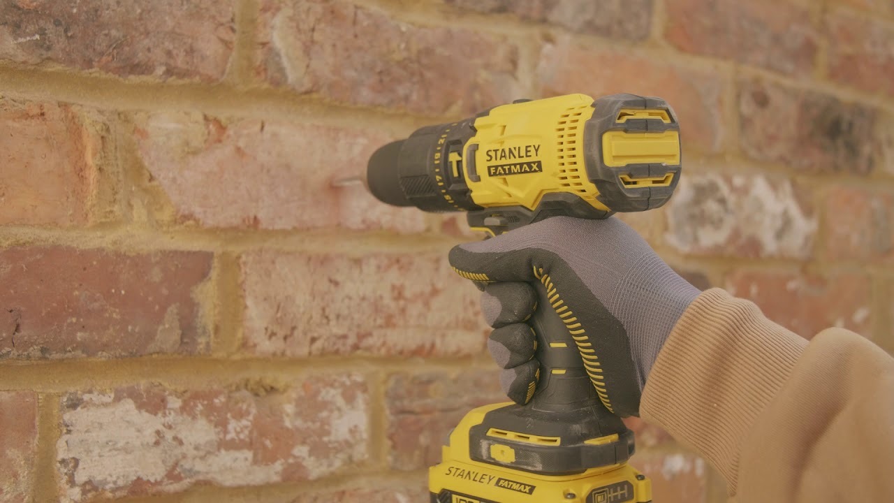 Yellow & Black Stanley Fatmax 20v Drill Driver Scd700d2k