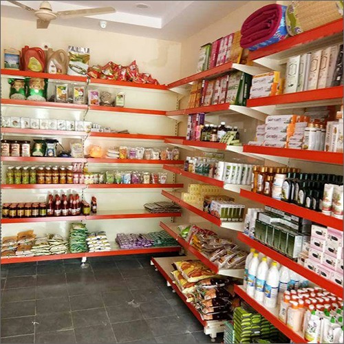 Supermarket Wall Rack - Heavy-duty Metal, 48x36 Inches, Adjustable Shelving Levels, Versatile Storage Solution