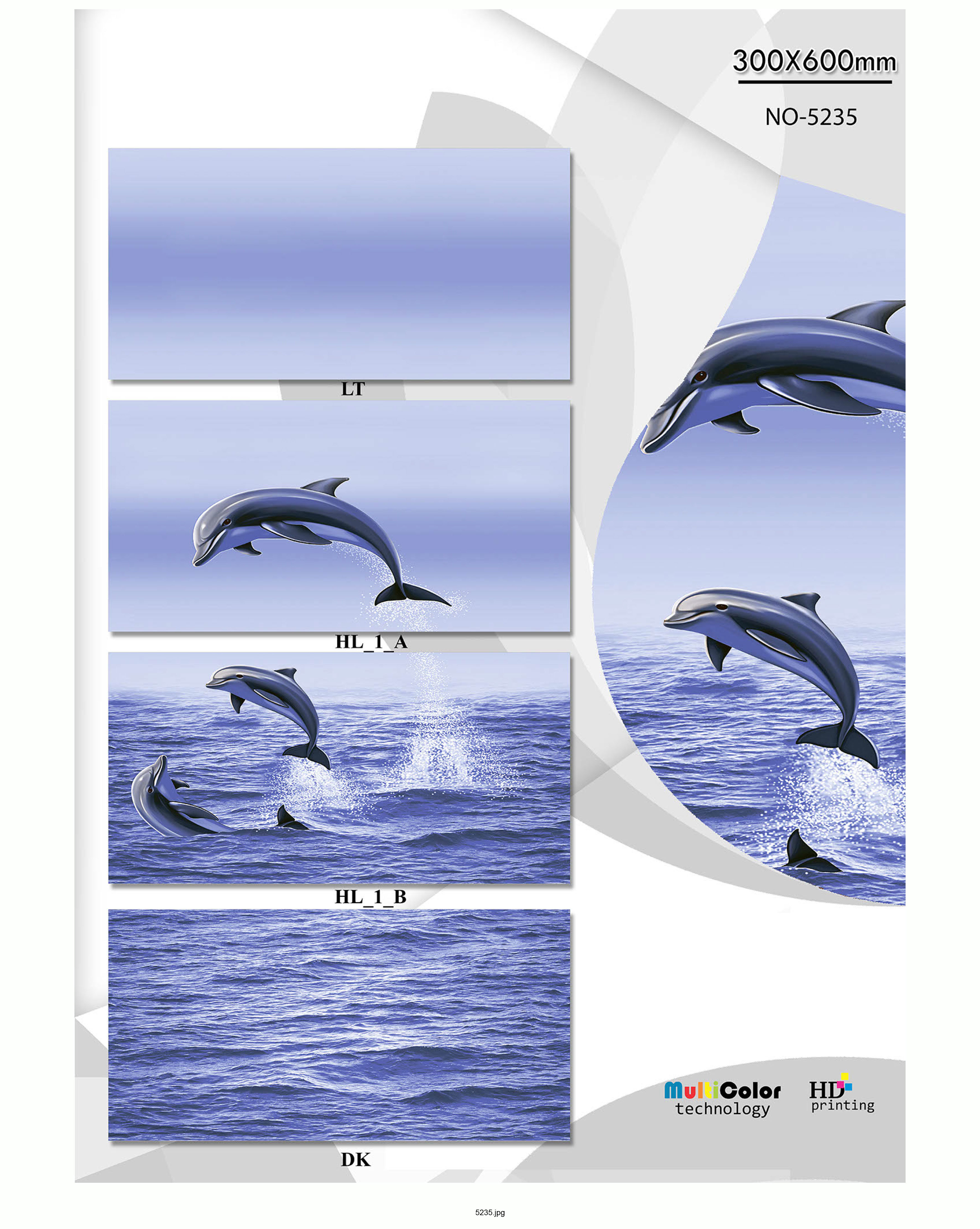 Glossy Series 3 - 12x24 Ceramic Wall Tiles | Multi-color, Vitrified Technique, Excellent Quality & Service