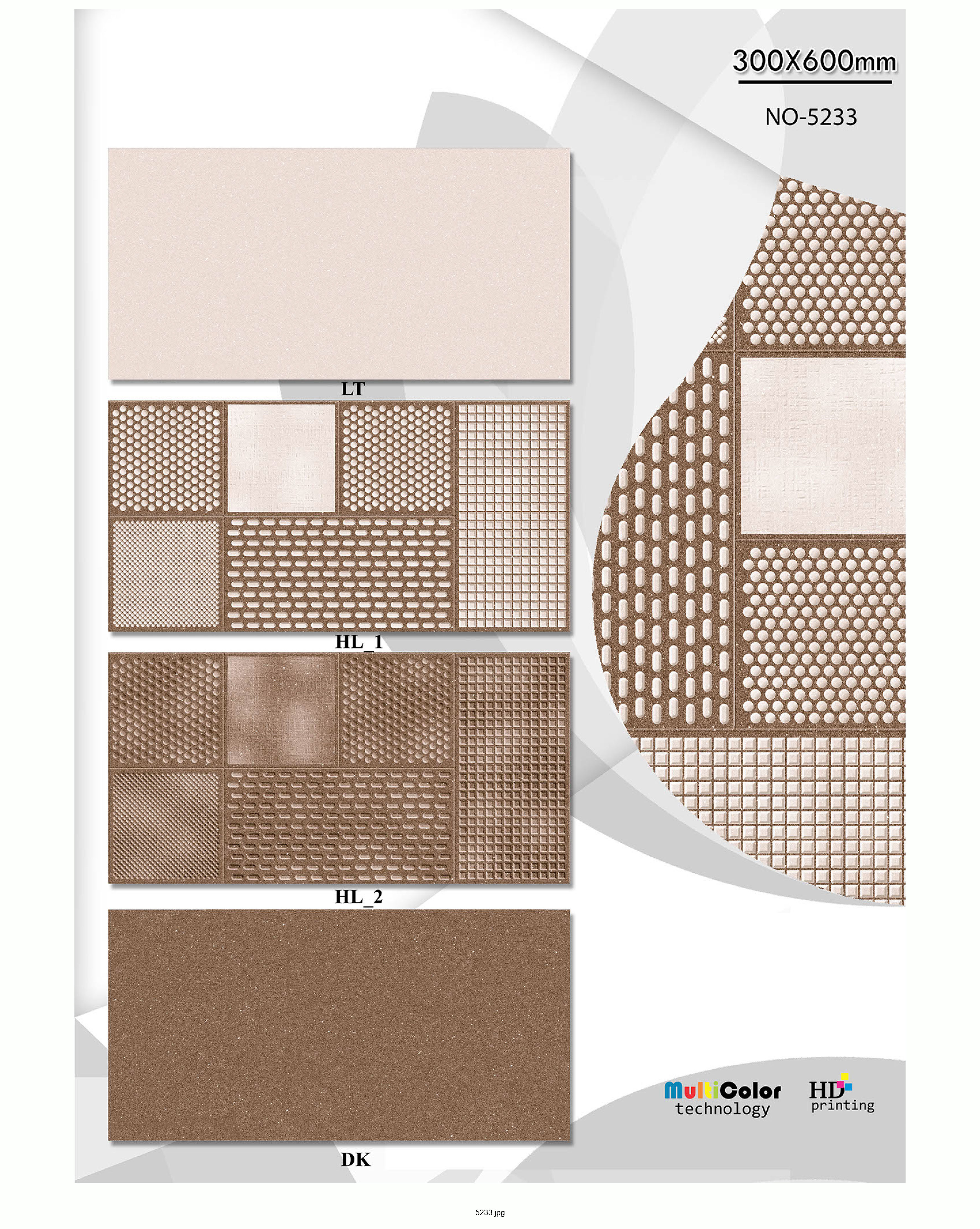 Glossy Series 3 - 12x24 Ceramic Wall Tiles | Multi-color, Vitrified Technique, Excellent Quality & Service