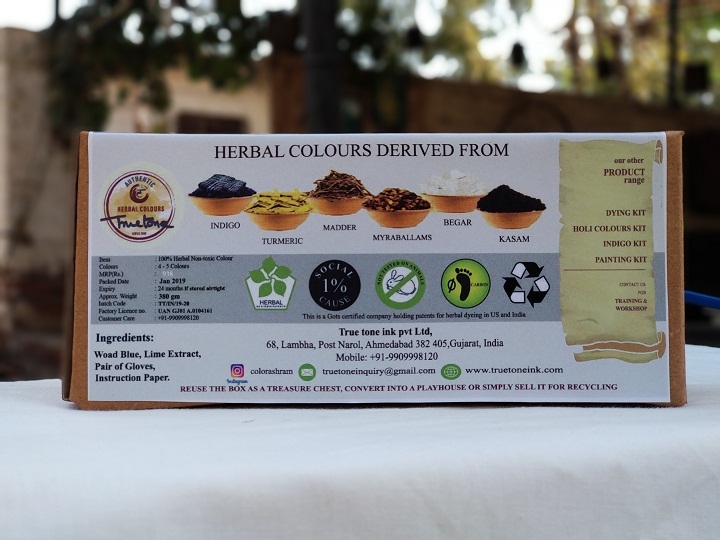 Herbal Active Indigo Kit Application: Textile