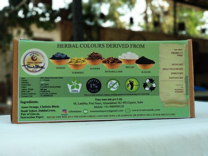 Herbal Direct Dyeing Kit Application: Textile