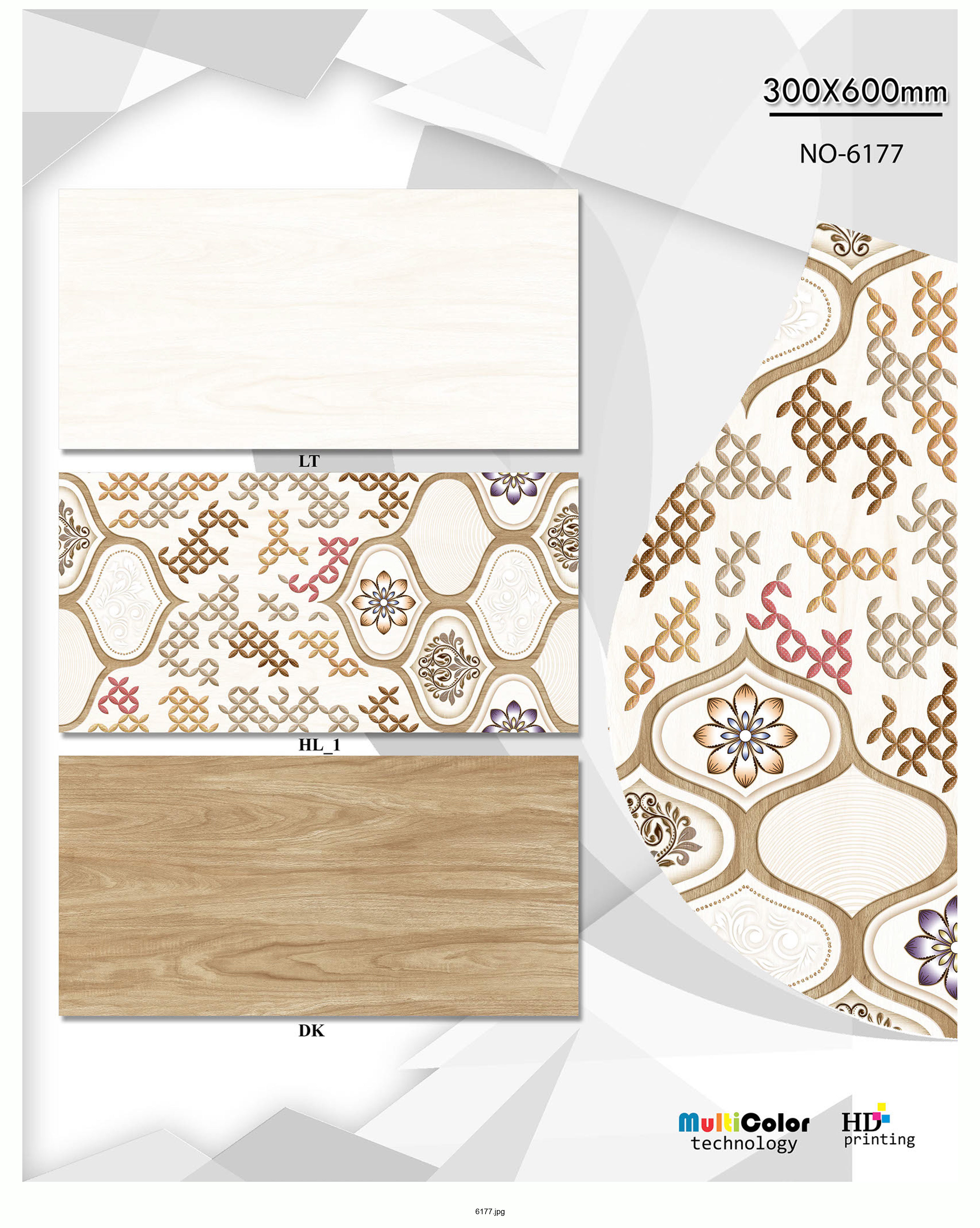 Matt Series 4 - Ceramic Wall Tiles 12x24 | Multi-color, Vitrified, Thickness 6-8mm, Perfect For Bathroom, Kitchen & Front Elevation