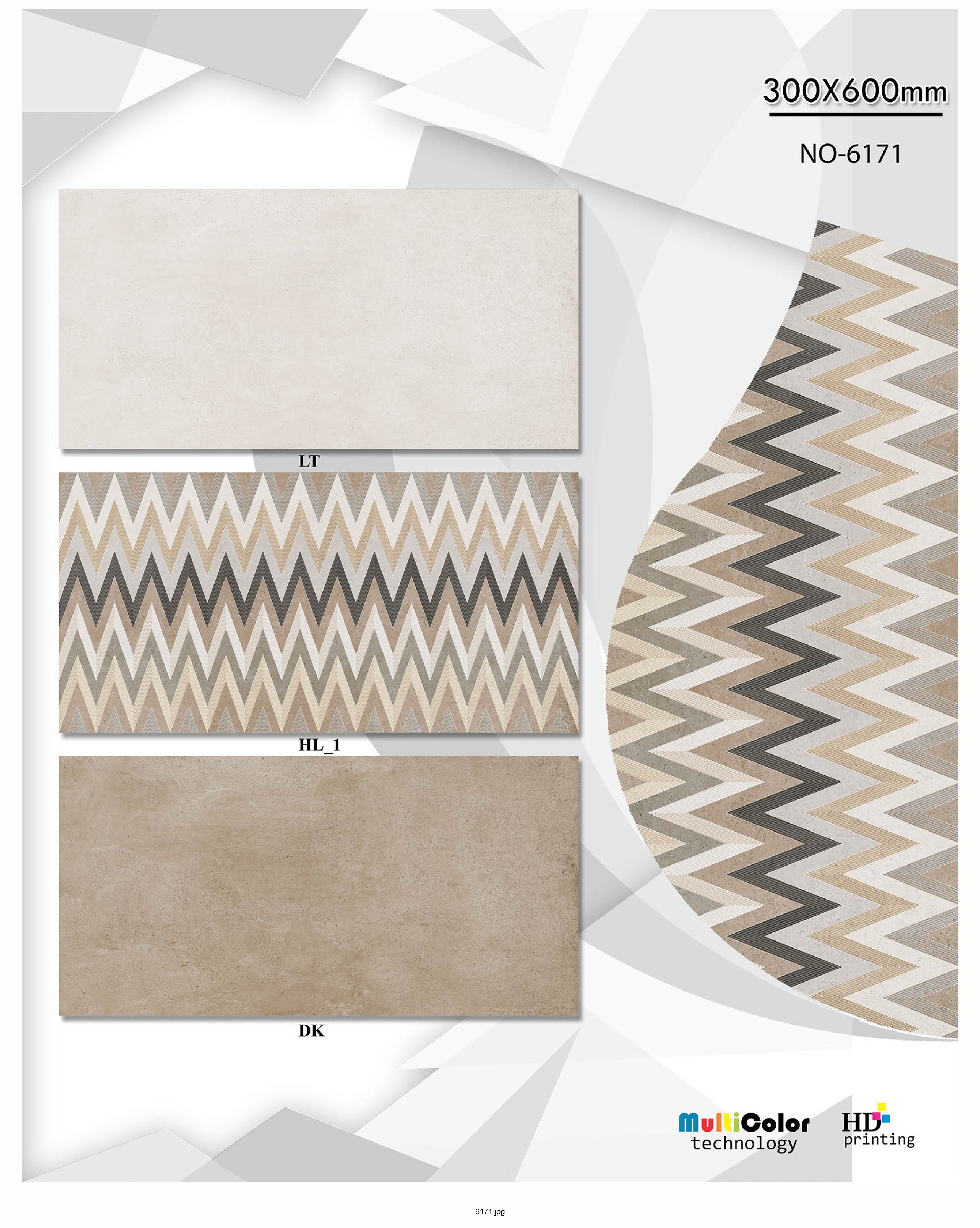 Matt Series 4 - Ceramic Wall Tiles 12x24 | Multi-color, Vitrified, Thickness 6-8mm, Perfect For Bathroom, Kitchen & Front Elevation