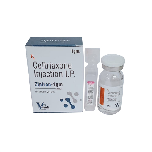 Ceftriaxone Injection IP - 1 gm Antibiotic, Room Temperature Storage, Professional Quality Assured