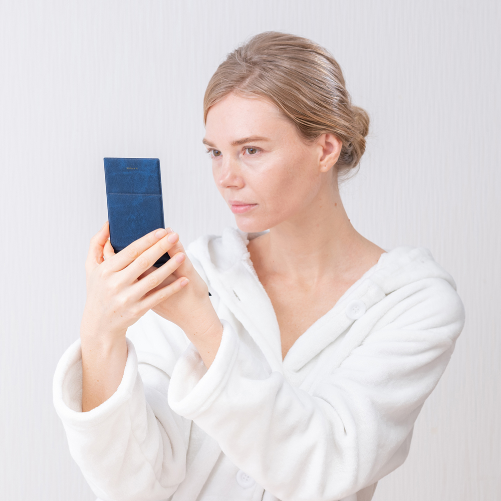 Compact Folding Mirror S Navy