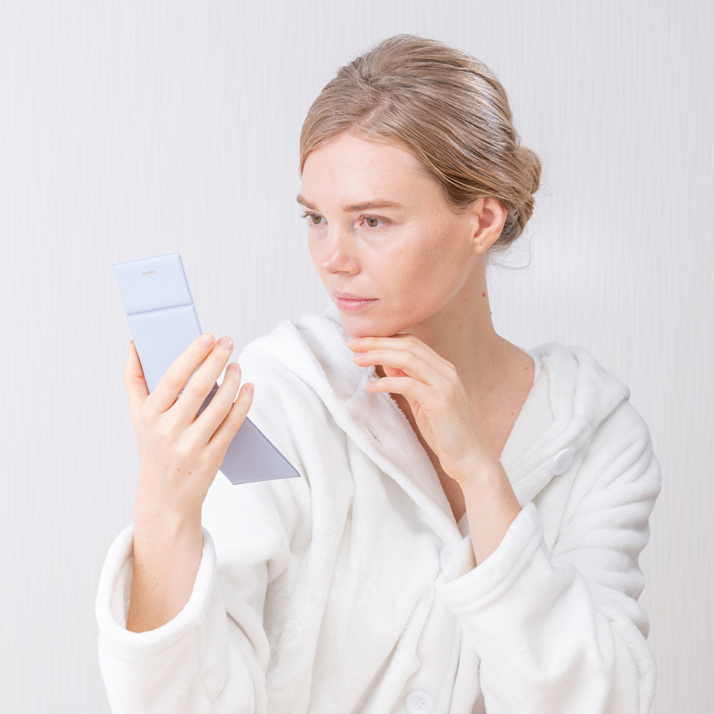 Compact Folding Mirror S Blue