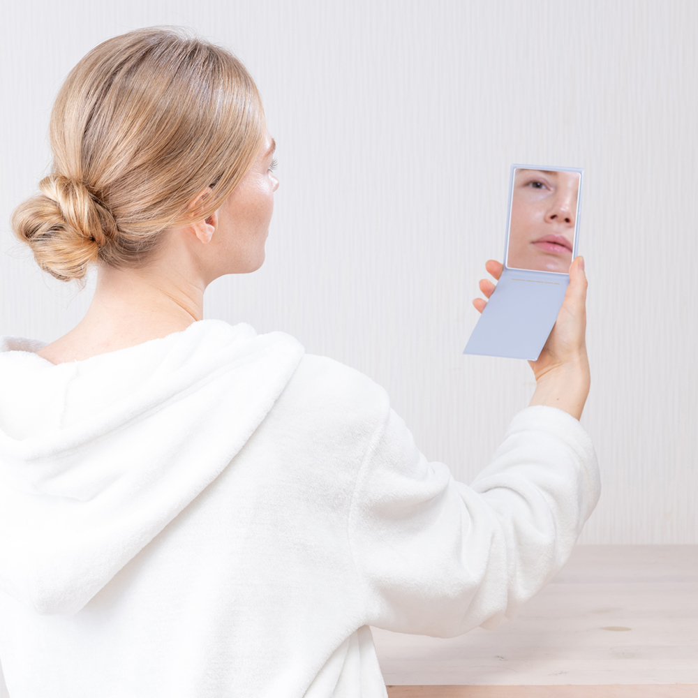 Compact Folding Mirror S Blue