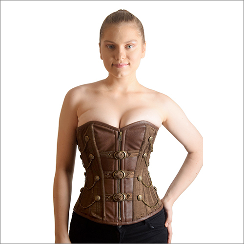 विभिन्न उपलब्ध लेडीज़ स्टीमपंक ओवरबस्ट कोर्सेट