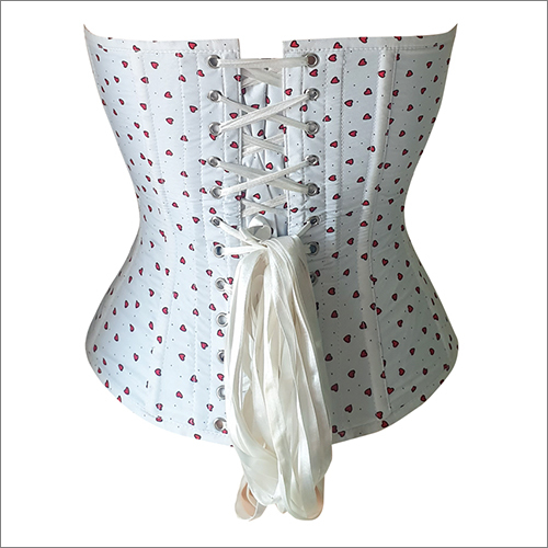 Different Available Ladies Heart Printed Overbust Corset