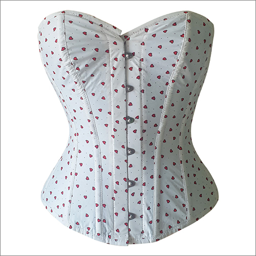 Different Available Ladies Heart Printed Overbust Corset
