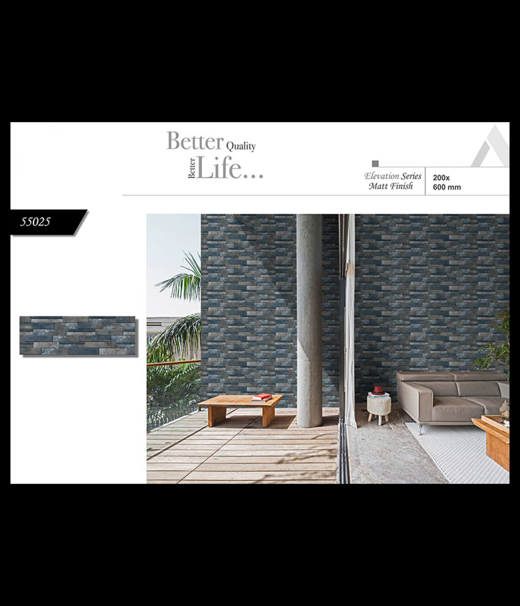 Elevation Matt Series - 12x18 Inches Vitrified Ceramic Wall Tiles | Multi Color, Premium Quality, Water Absorption: No, 6-8mm Thickness