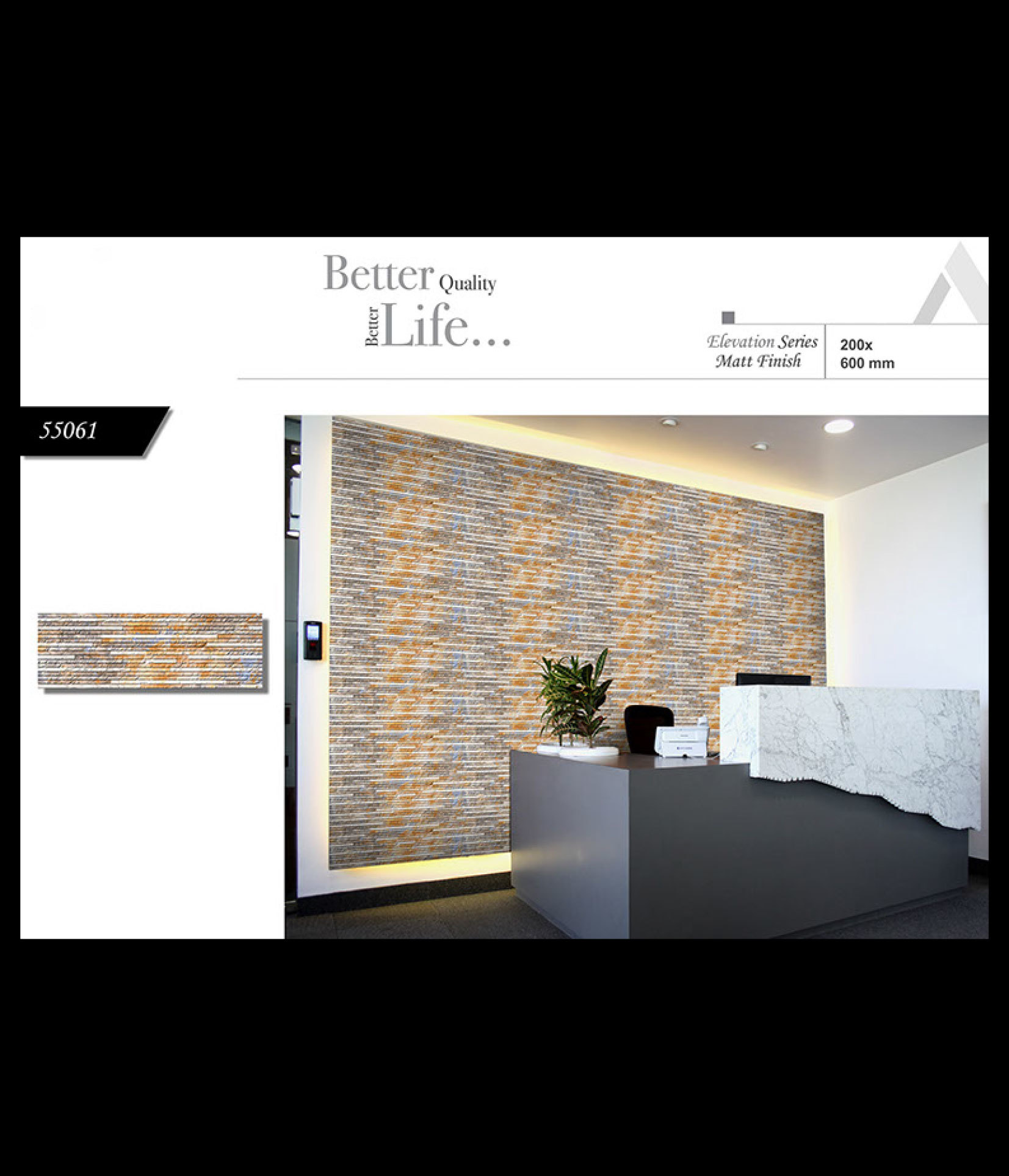 Ceramic Wall Tiles - 12x18 Inches, Multi Color | Premium Quality, Vitrified Technique, 6-8mm Thickness, Rustic & Marble Series Available