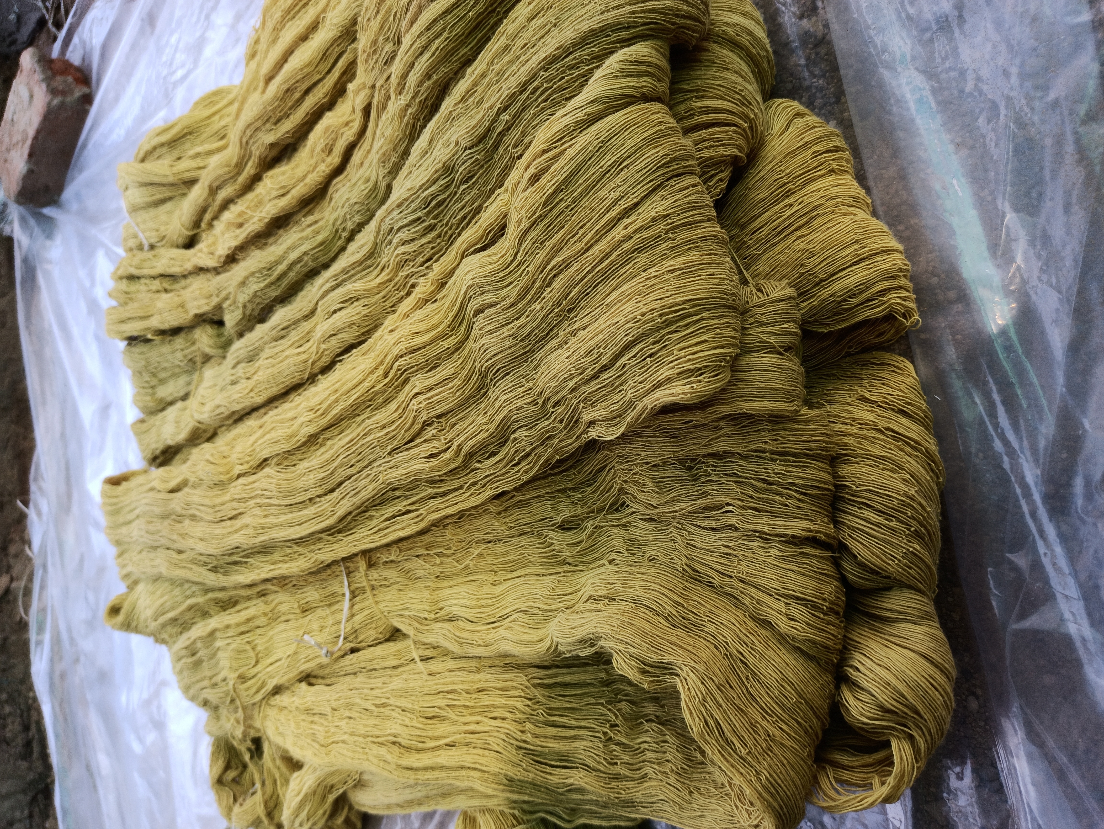 Organic Cotton Natural Dyed Yarn - 100% Cotton, Ring Spun Character, Any Color | Natural Dyed For Weaving