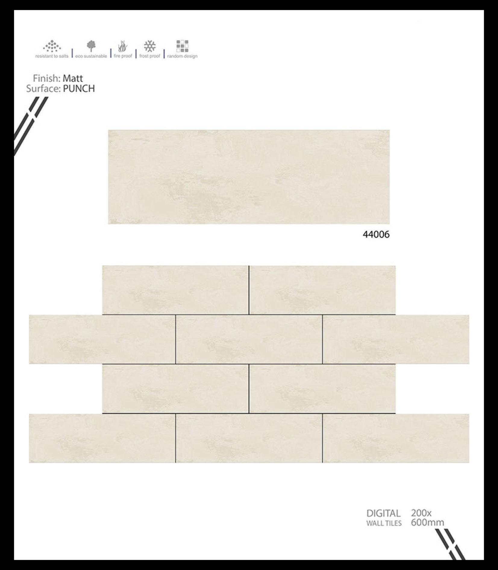 Marble Series - Ceramic Tiles 12x18 Inches, Multicolor | Vitrified, Rectangle Shape, Thickness: 6-8mm, Water Absorption: No